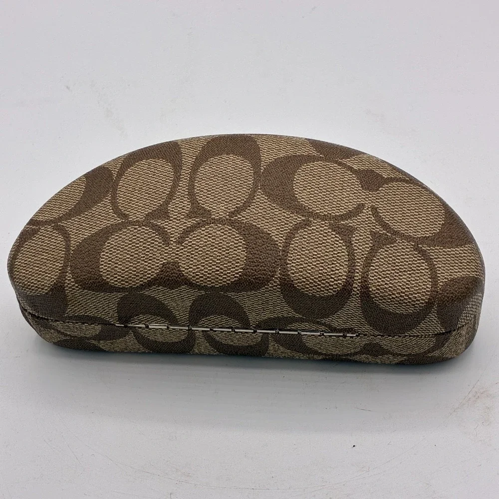 Coach Signature Clamshell Hard Case for Sunglasses Eyeglasses